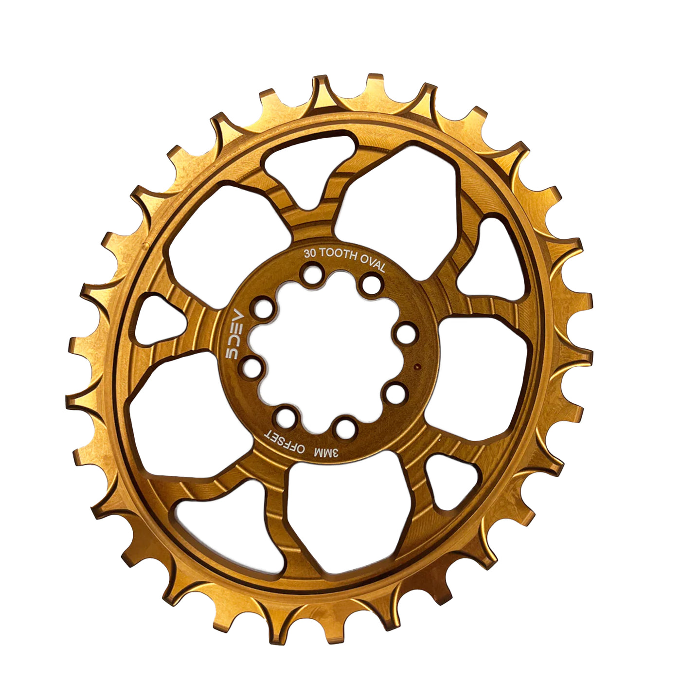 8-Bolt Oval Chainring