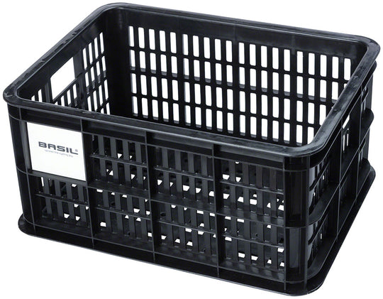 Basil Bicycle Crate Baskets - 17.5L Black