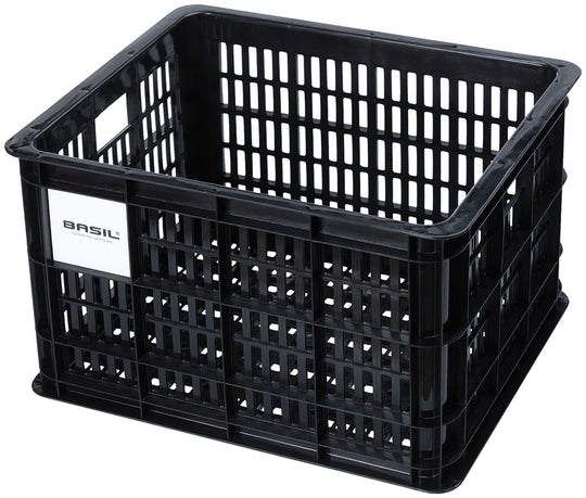 Basil Bicycle Crate Baskets - 29.5L Black