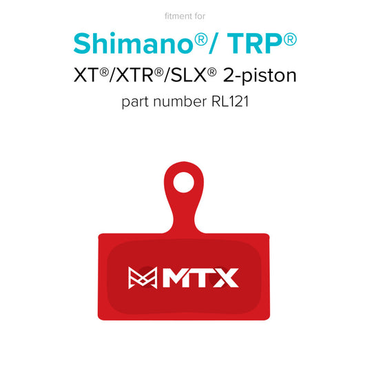 Red Label Race Brake Pads - Shimano XT/XTR/SLX 2-Piston