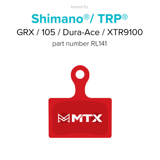 Red Label Race Brake Pads - Shimano XTR/Road 2-Piston