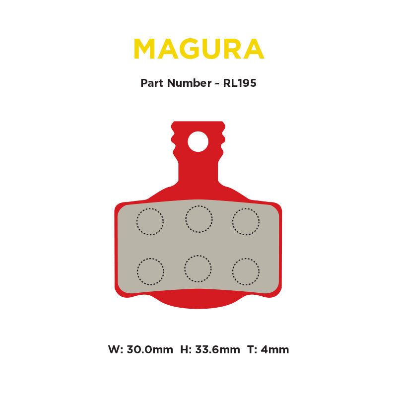 Red Label Race Brake Pads - Magura MT2 / MT4 / MT6 / MT8