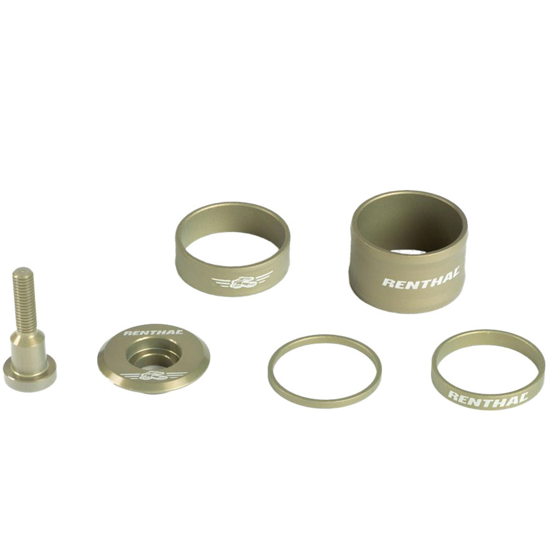 Renthal V2 Apex Spacer and Top Cap Kit Black