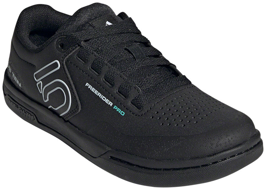 Five Ten Freerider Pro Flat Shoes - Women's, Core Black/Crystal White/Acid Mint - 10.5