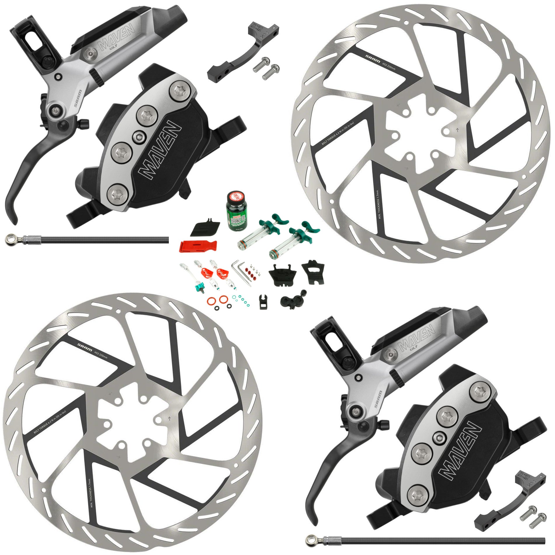 Maven Ultimate B1 Complete Brake Set Kit – Thunder Mountain Bikes