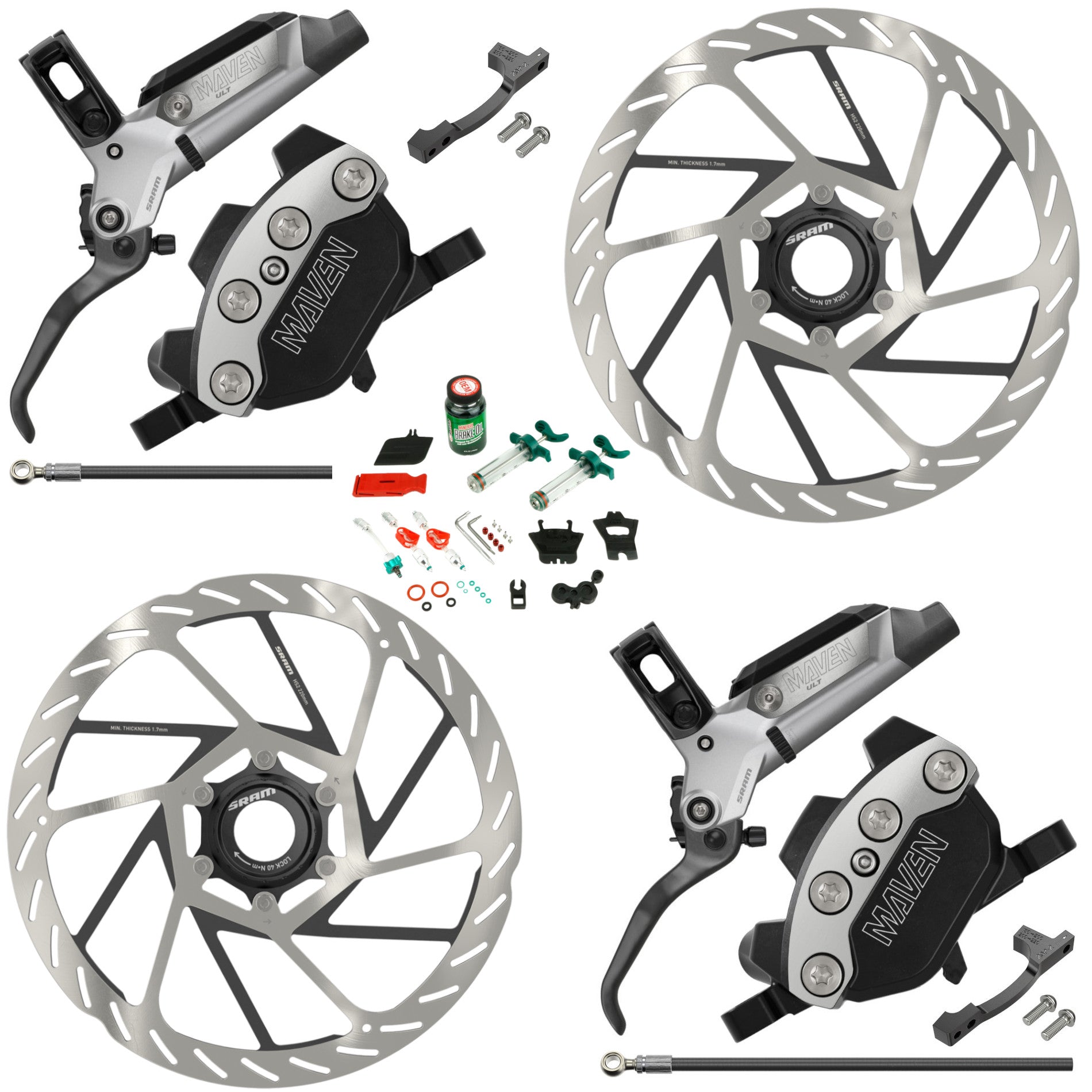 Maven Ultimate B1 Complete Brake Set Kit – Thunder Mountain Bikes