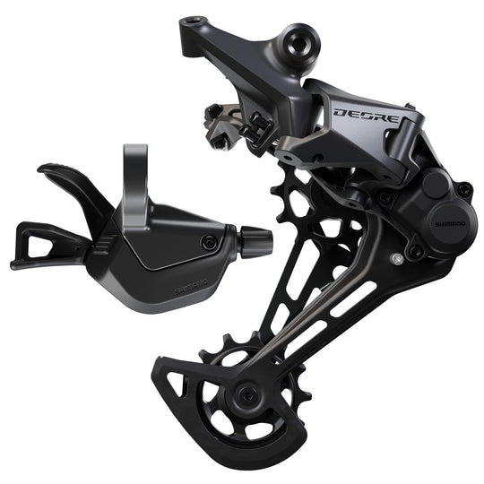 Shimano Deore rear derailleur and shifter for mountain bike gear shifting