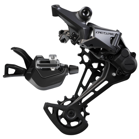 Shimano Deore rear derailleur and shifter for mountain bike gear shifting