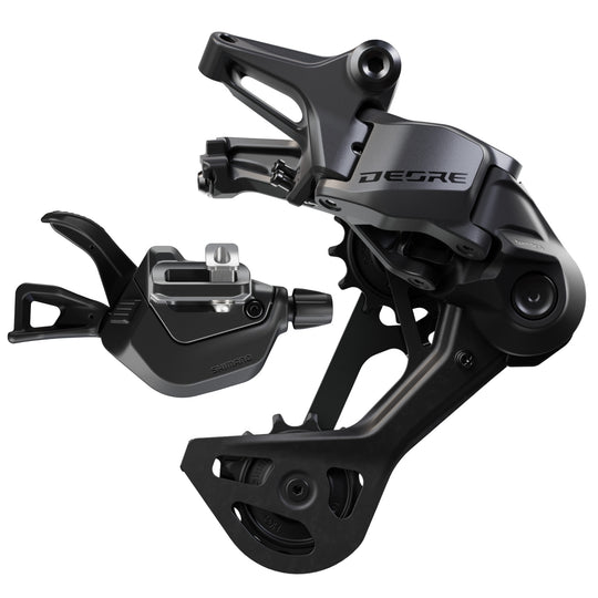 Shimano Deore rear derailleur and shifter for mountain bikes, black performance components