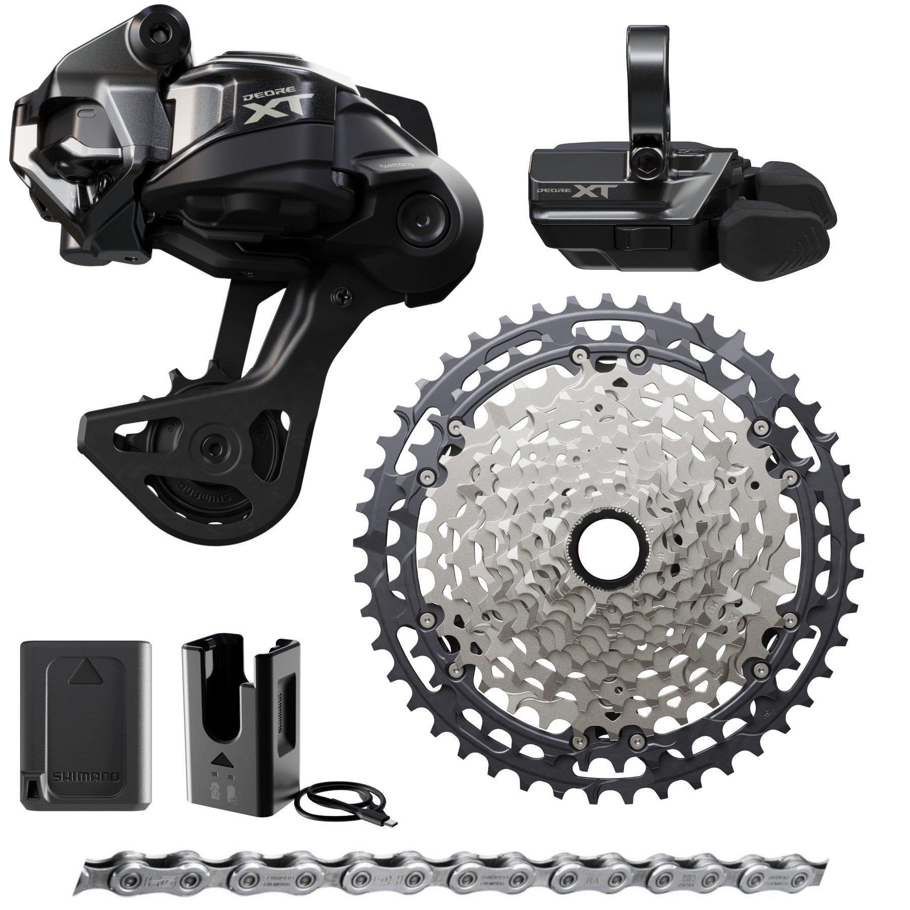 SHIMANO M8000 XT Di2 11速コンポセット シマノ XTがモデルチェンジ フロントシングル、リア11速化で