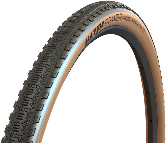 Maxxis Reaver 700c Tubeless Tire - 700 X 45 Black/Tan HYPR-X/EXO/TR