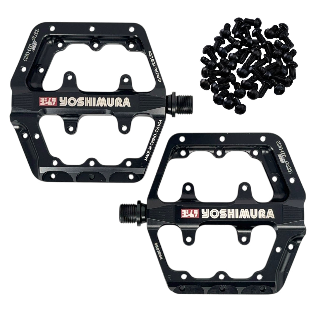 black flat pedals Chilao SS Flat Pedals