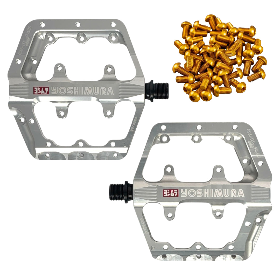 yoshimura pedals Yoshimura Chilao SS Flat Pedals – Thunder Mountain Bikes