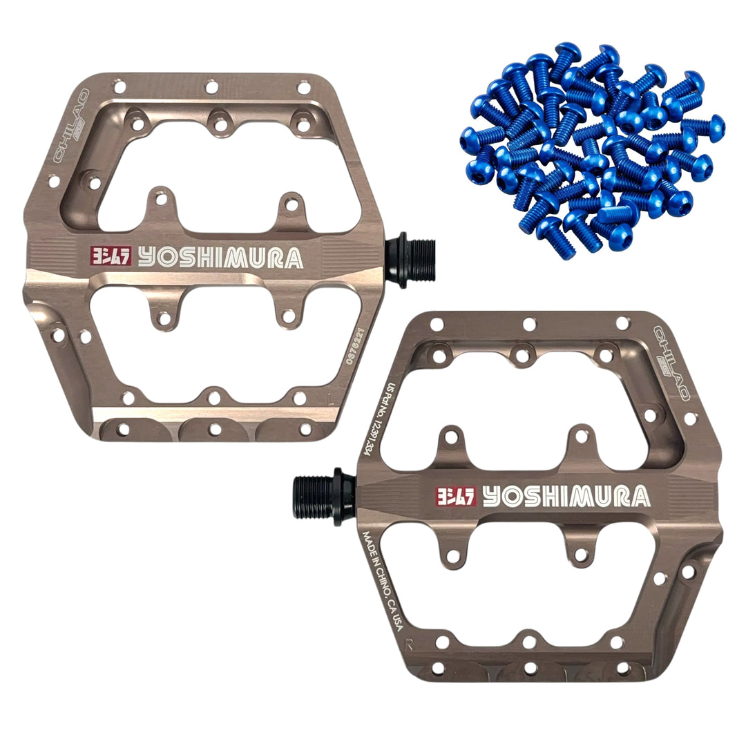 yoshimura pedale Yoshimura Chilao SS Flat Pedals – Thunder Mountain Bikes