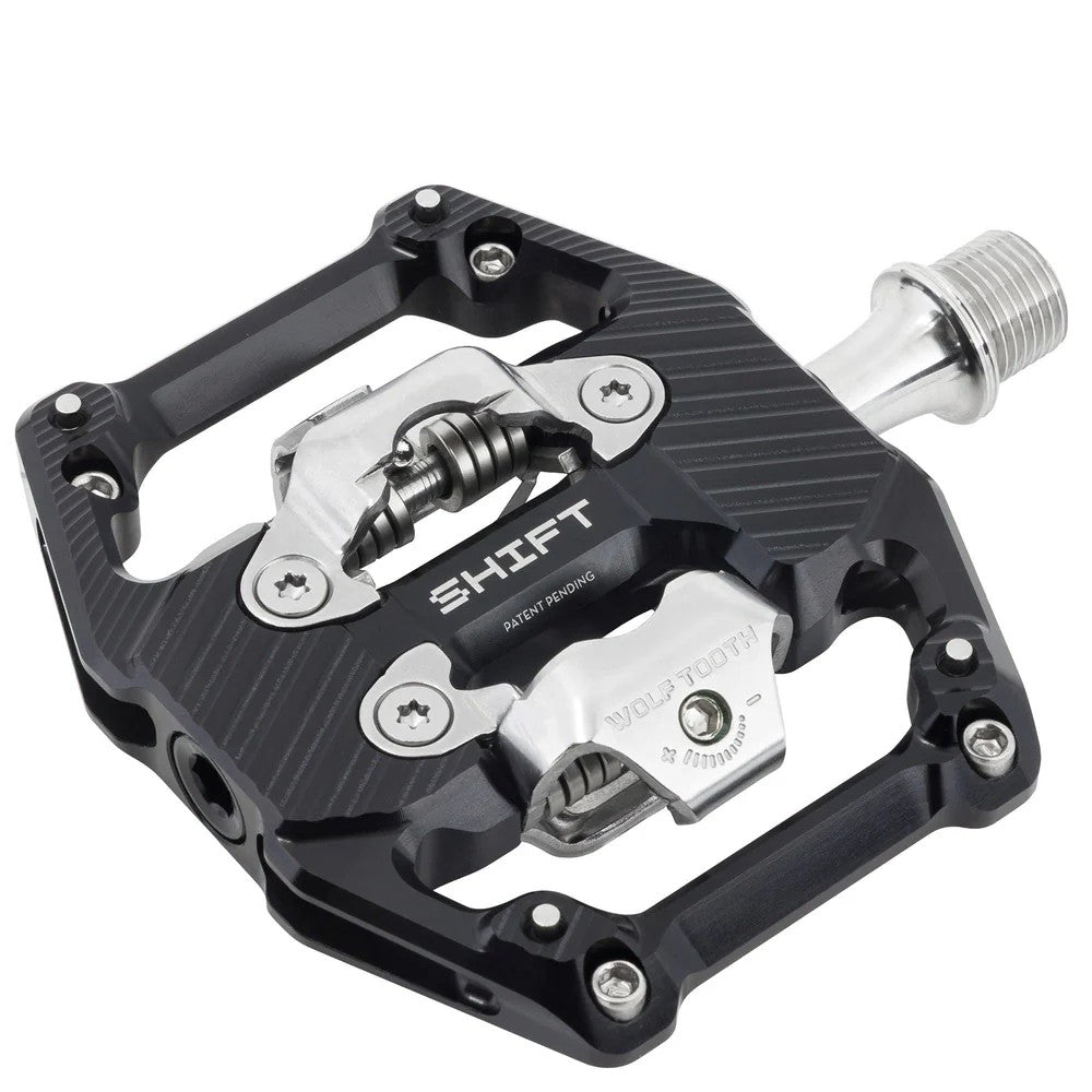 Wolf Tooth Shift Gravity Clipless Pedal, Black