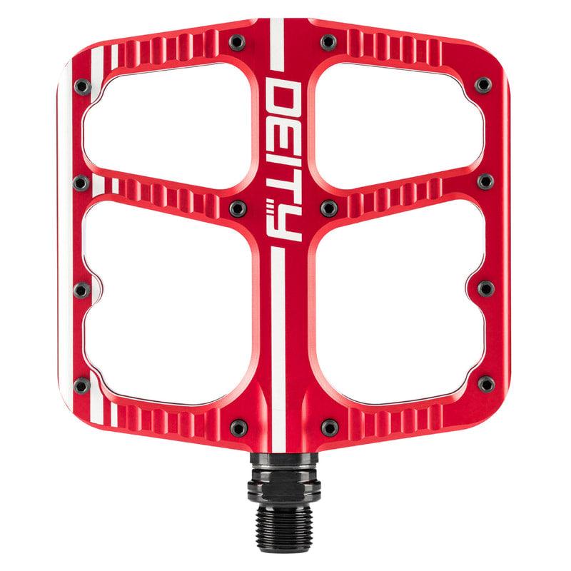 Deity Flat Trak Pedals (Red)