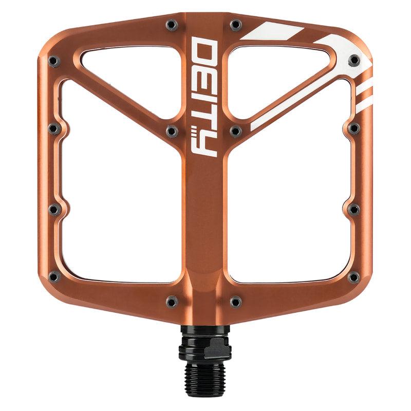 Deity Supervillain Flat Pedals, Bronze