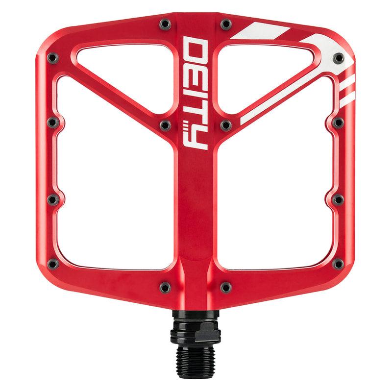 entity pedals Deity Supervillain Flat Pedals, Red