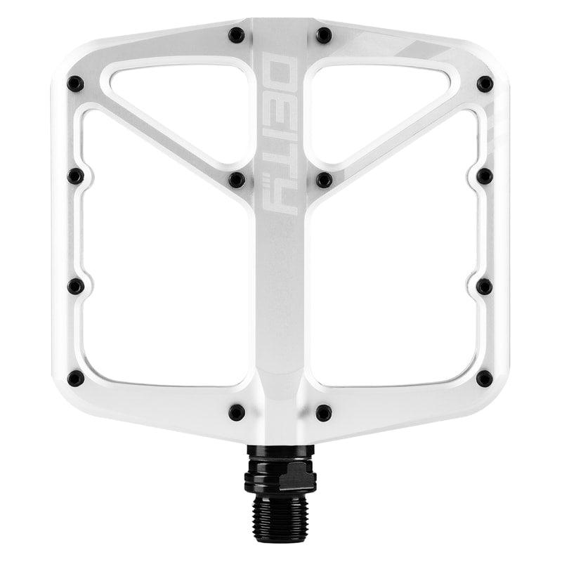 Deity Supervillain Flat Pedals, Silver