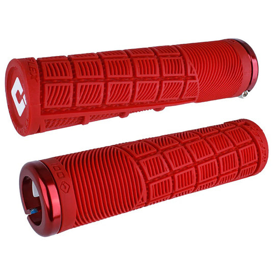 ODI Reflex v2.1 XL Lock-On Grips - White/Black - Red/Red