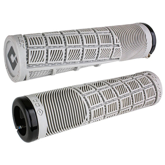 ODI Reflex v2.1 XL Lock-On Grips - White/Black - Gray/Black