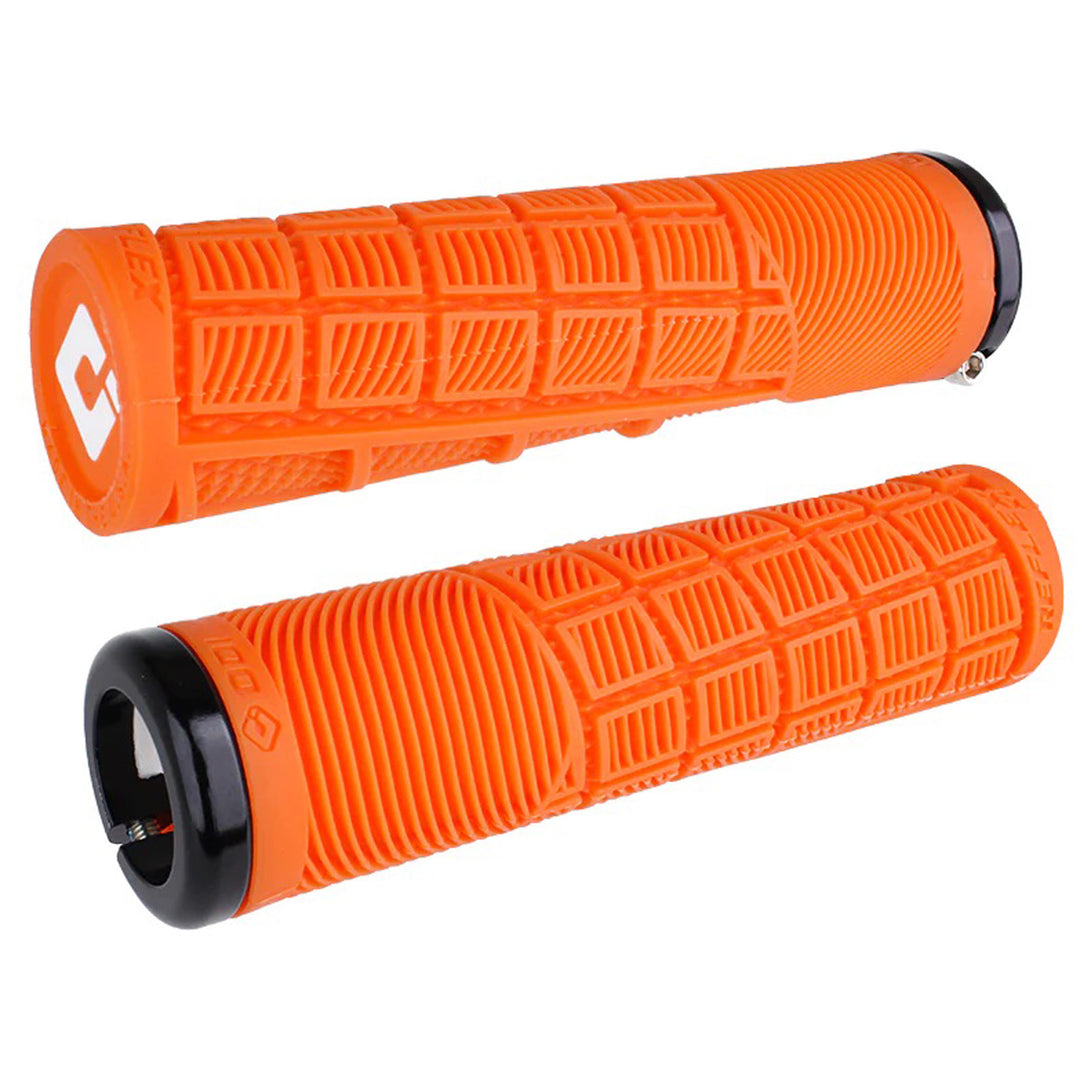 ODI Reflex v2.1 XL Lock-On Grips - White/Black - Orange/Black