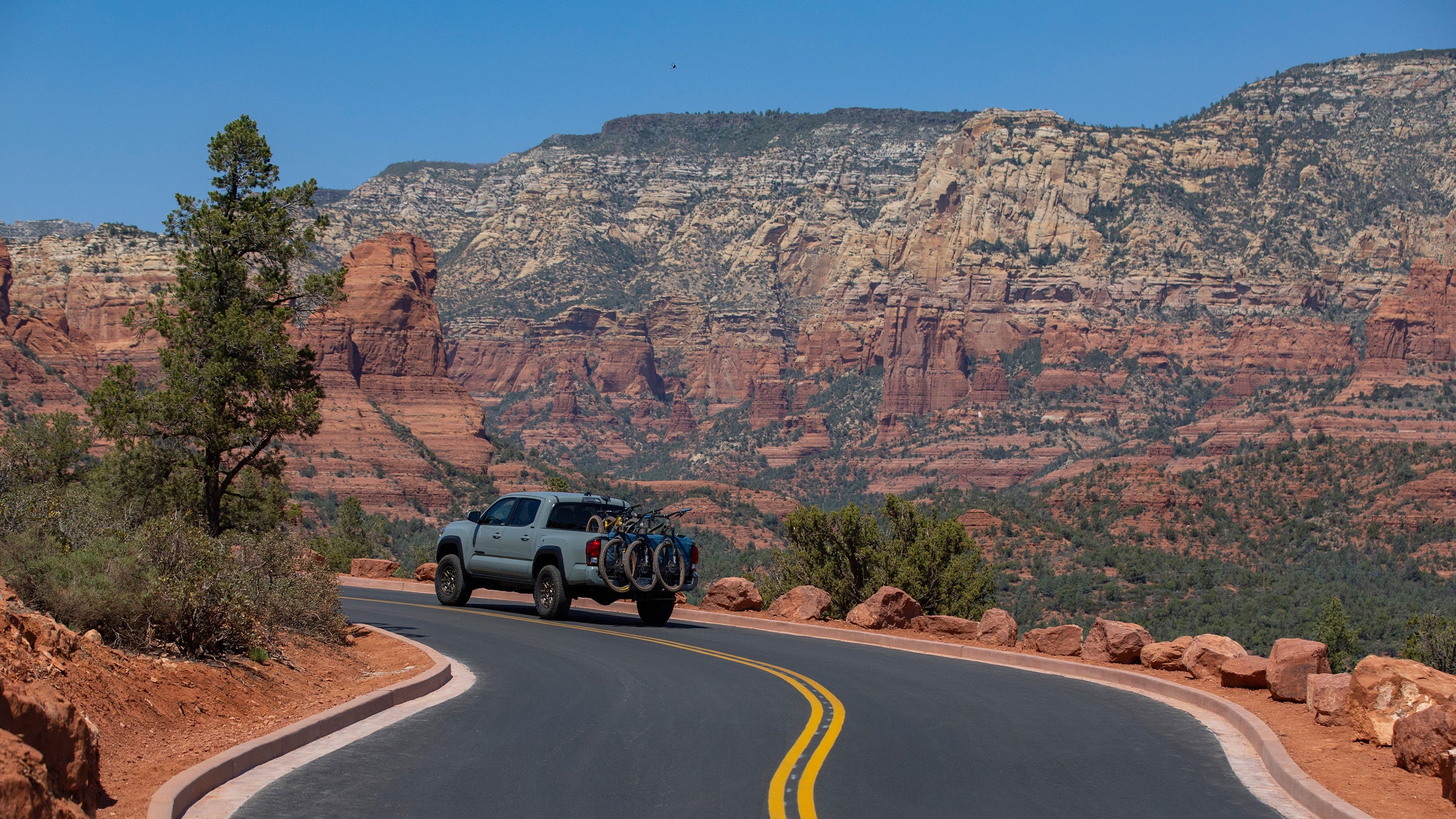 plan your sedona mountain bike trip tacoma driving in red rock