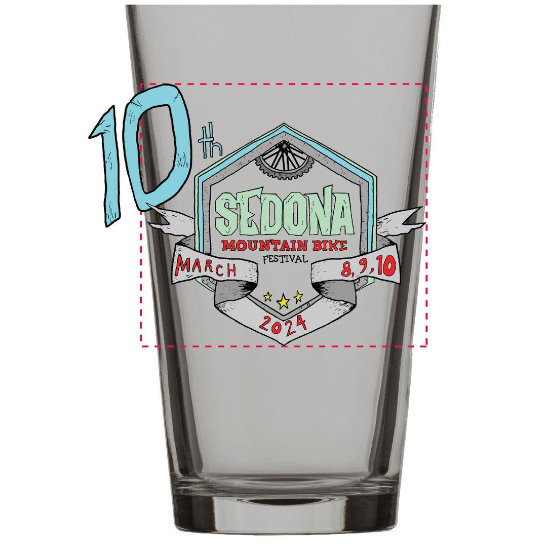 Sedona MTB Festival 2024 Festival Pint Glass - Thunder Mountain Bikes