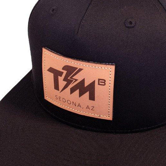 Thunder Mtn Premium Snapback Hat - Leather Appliqué - Thunder Mountain Bikes