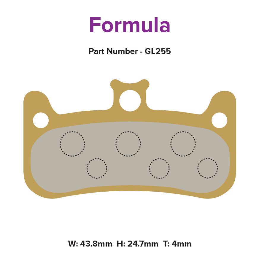 Gold Label HD Brake Pads - Formula Cura 4