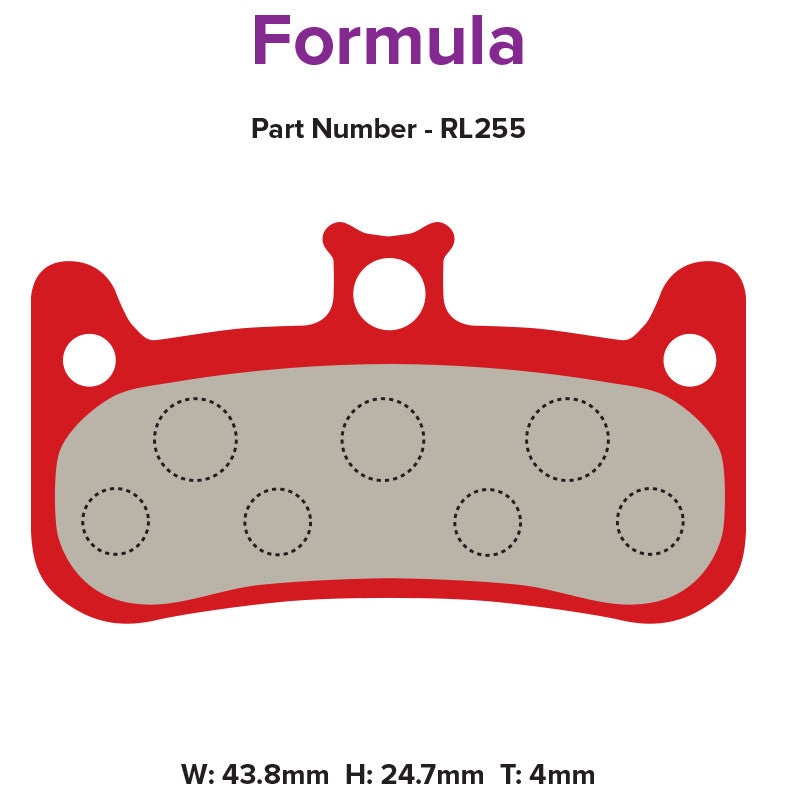 Red Label Race Brake Pads - Formula Cura 4