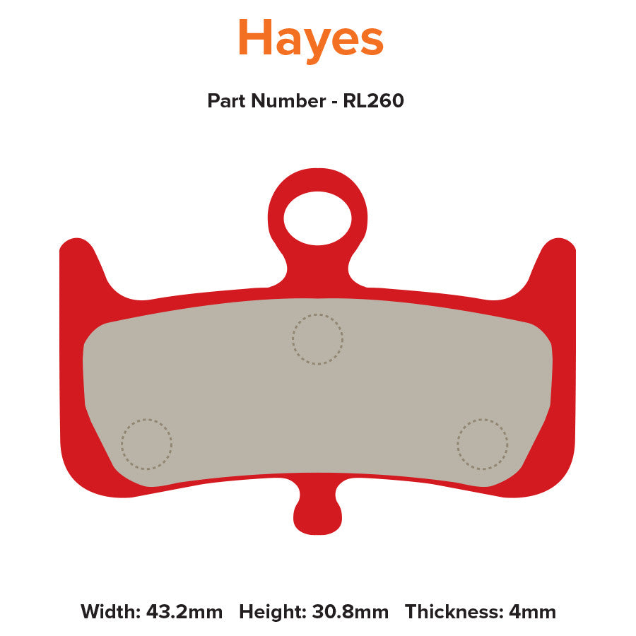 Red Label Race Brake Pads - Hayes Dominion A4