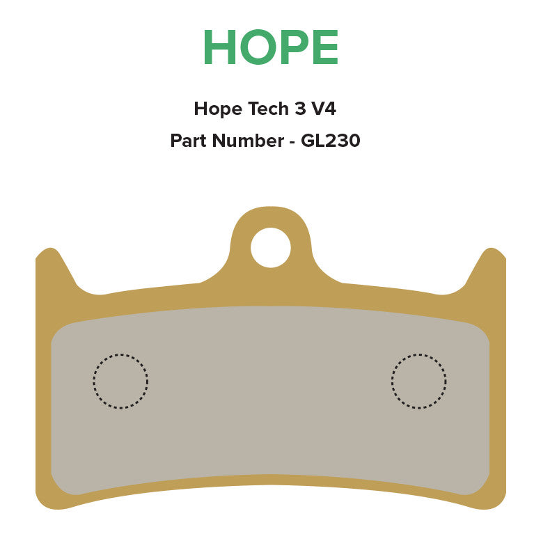 Gold Label HD Brake Pads - Hope V4