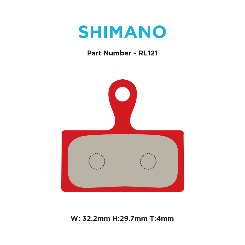Red Label Race Brake Pads - Shimano XT/XTR/SLX 2-Piston