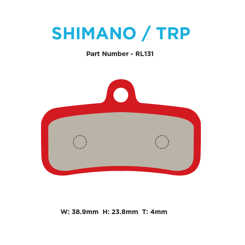 Red Label Race Brake Pads - Shimano/TRP 4-Piston