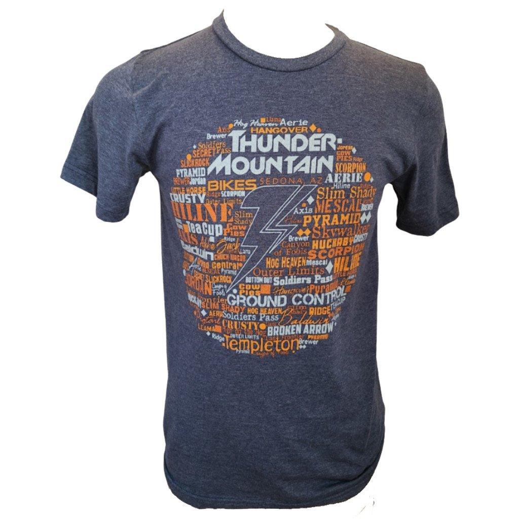 Thunder Mtn Men's Bolt Trails T-Shirt - - Thunder Mountain Bikes