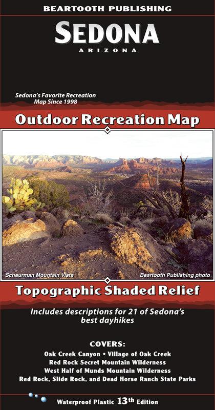 Beartooth Publishing Sedona Hiking Map - Thunder Mountain Bikes