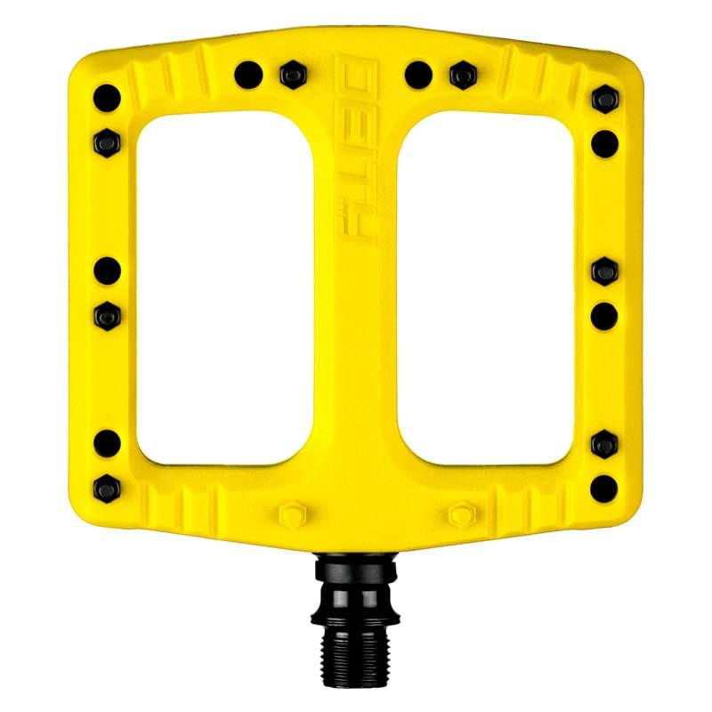 flat pedals yellow Deity Deftrap Flat Pedals
