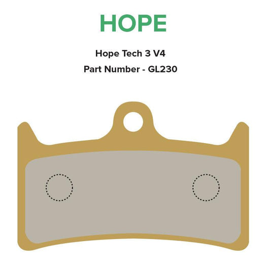 MTX Braking Gold Label HD Brake Pads - Hope V4 - Thunder Mountain Bikes