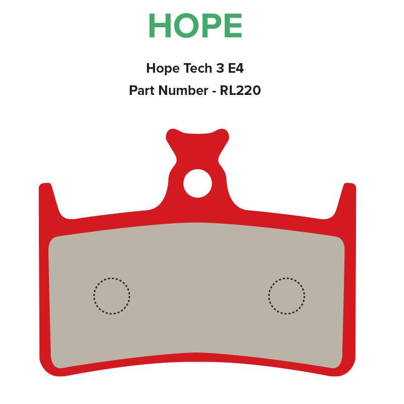 MTX Braking Red Label Race Brake Pads - Hope E4 - Thunder Mountain Bikes