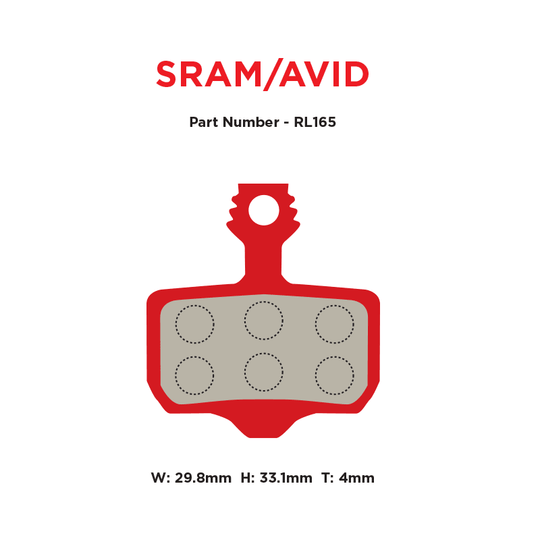 MTX Braking Red Label Race Brake Pads - SRAM Level/Elixir - Thunder Mountain Bikes