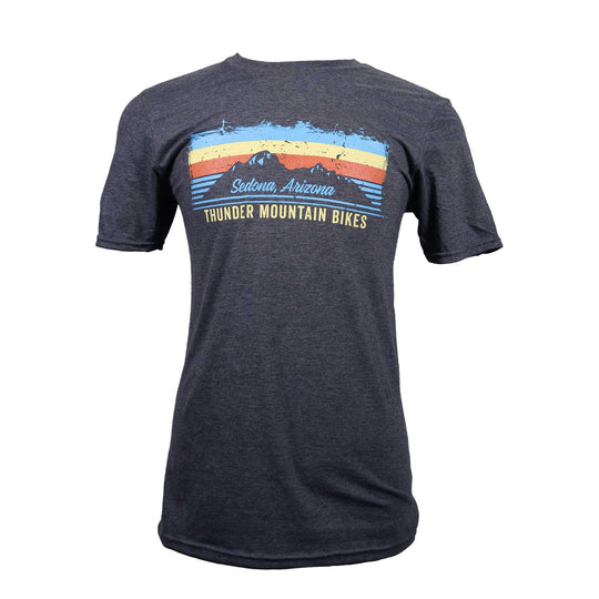 Thunder Mtn Mens Mtn Stripes T Shirt - Thunder Mountain Bikes