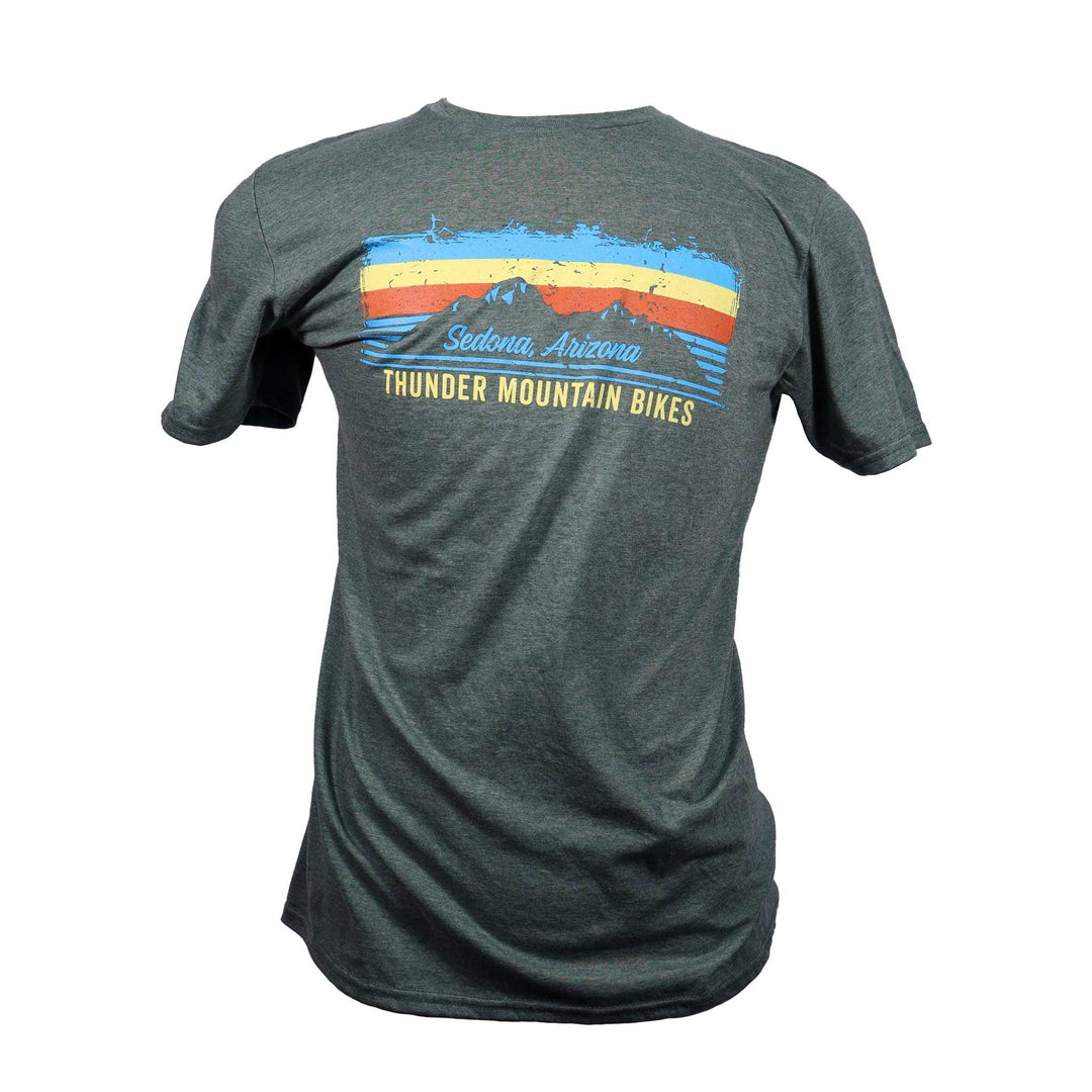 Thunder Mtn Mens Mtn Stripes T Shirt - Thunder Mountain Bikes