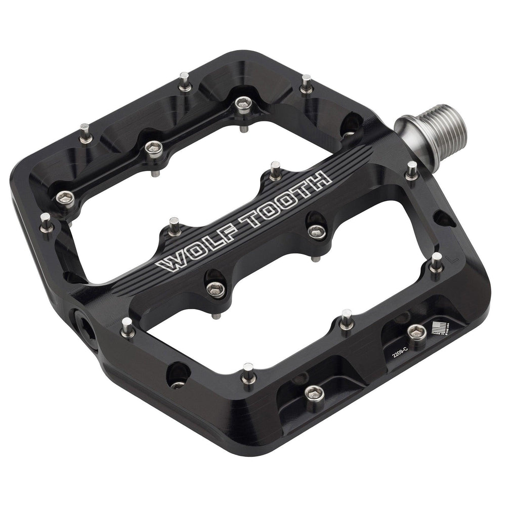 e bike flat pedals Wolf Tooth Waveform Pedals